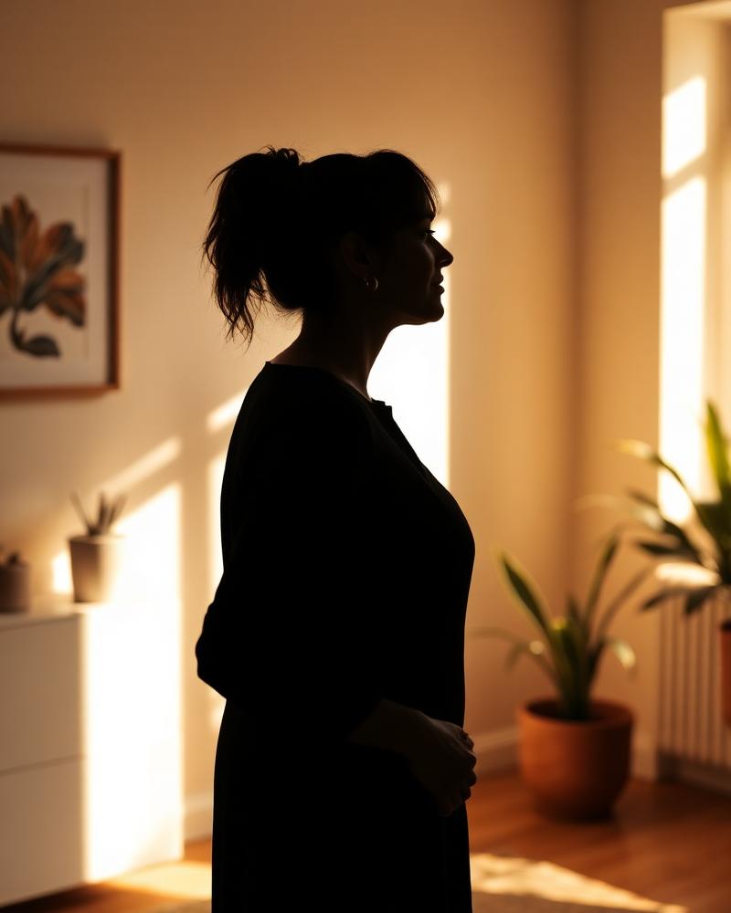 Hypnotherapist in a calm sunlit office